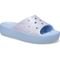Chinelo classic plataform glitter slide blue calcite/multi Azul - Marca Crocs