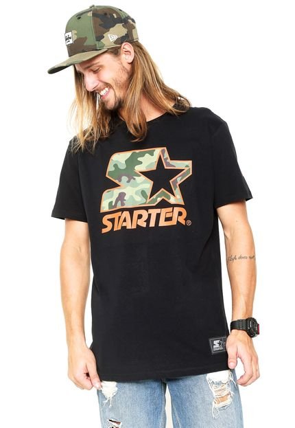 Camiseta Starter Camo Preta - Marca S Starter
