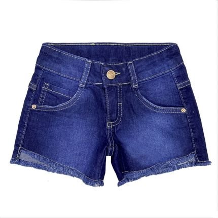 Shorts Look Jeans Barra Desfiada Jeans - Marca Look Jeans