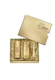 Perfume One Million Set EDT 100 ML + DEO 150 ML + EDT 10 ML (H) Dorado Paco Rabanne