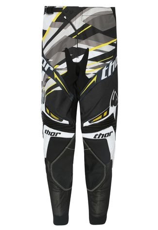 Calça de Motocross Thor Core 13-Sweep Preta/Branco