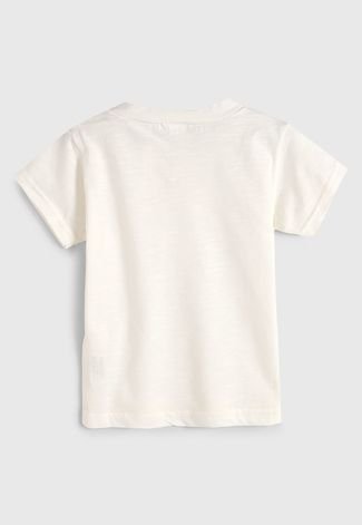 Camiseta Elian Manga Curta Menino Branco
