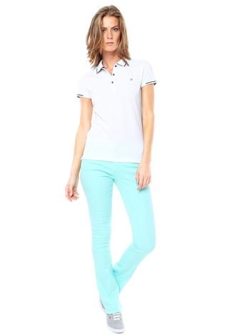 Camisa Polo Calvin Klein Jeans Day Branca