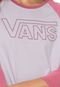 Camiseta Vans Line V Raglan Rosa - Marca Vans