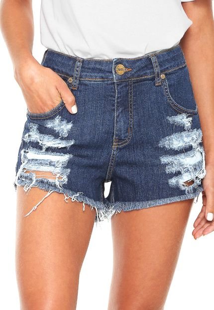 Short Jeans Sommer Hot Pant Sara Azul-marinho - Marca Sommer