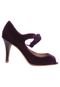 Peep Toe My Shoes Style Roxo - Marca My Shoes