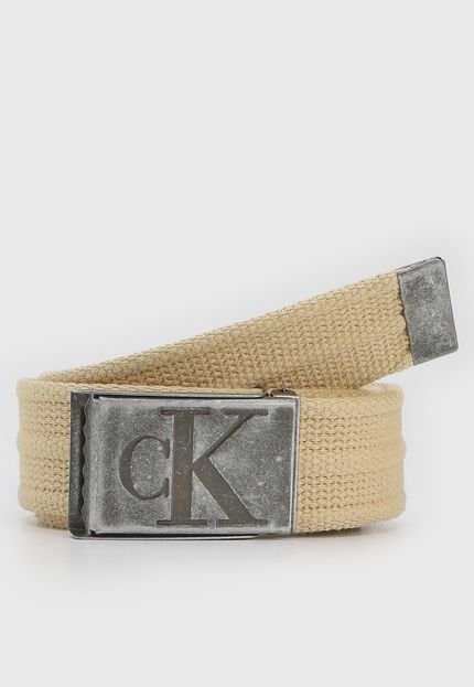 Cinto Calvin Klein Logo Off-White - Marca Calvin Klein