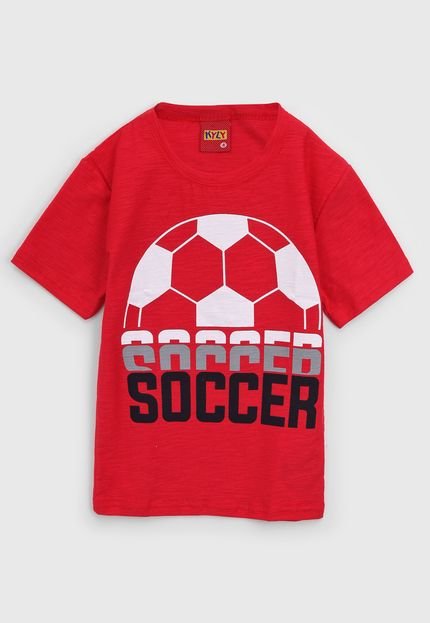 Camiseta Kyly Infantil Soccer Vermelha - Marca Kyly