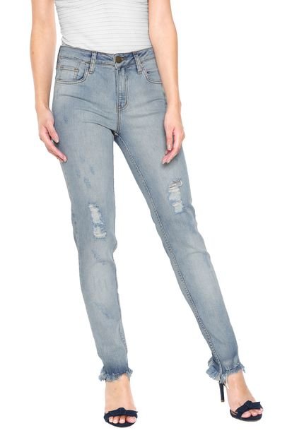 Calça Jeans Letage Skinny Ambrosio Azul - Marca Letage