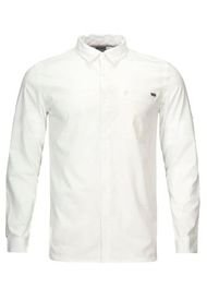 Camisa Hombre Rosselot Long Sleeve Q-Dry Shirt Melange Blanco Lippi