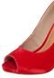Peep Toe Crysalis Bico Fino Vermelha - Marca Crysalis