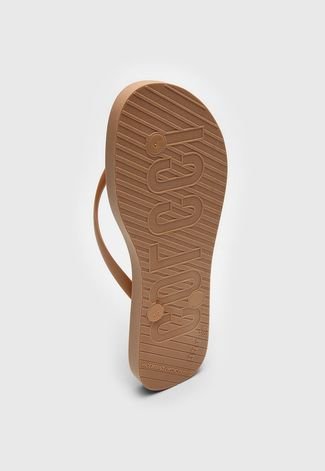 Chinelo Colcci Logo Bege