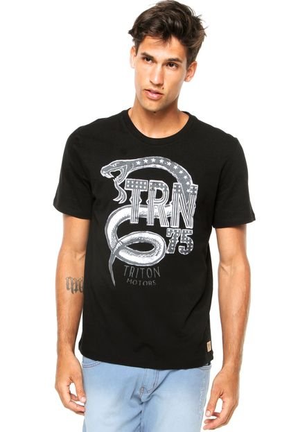 Camiseta Triton Cobra Preto - Marca Triton