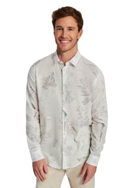Camisa Manga Longa Estampada Ano Novo Reserva Branco - Marca Reserva