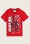 Camiseta Infantil Fakini Homem Aranha Vermelha - Marca Fakini