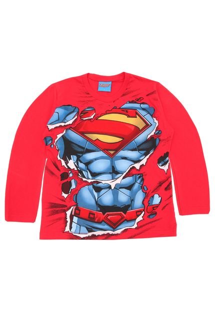 Camiseta Kamylus Menino Super Homem Vermelha - Marca Kamylus