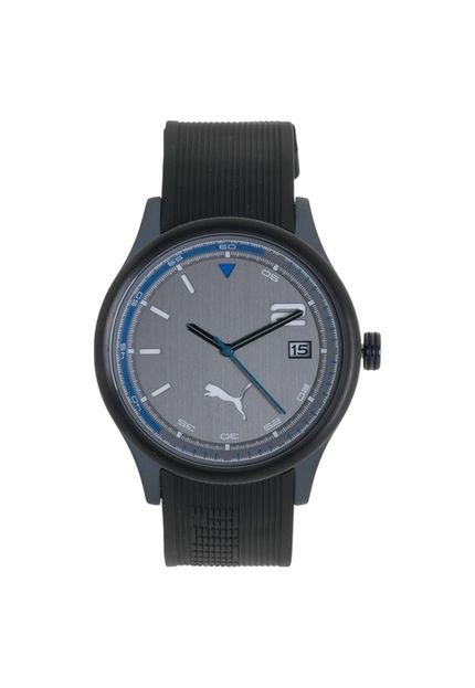Relógio Counter Titanium Preto/Azul - Marca Puma