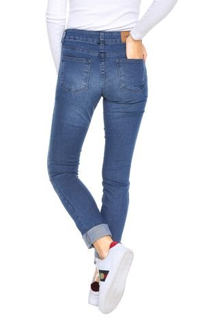 Calça Jeans Lacoste Skinny Stretch Azul