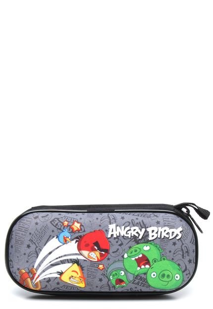 Estojo Max Toy Angry Birds Cinza - Marca Max Toy