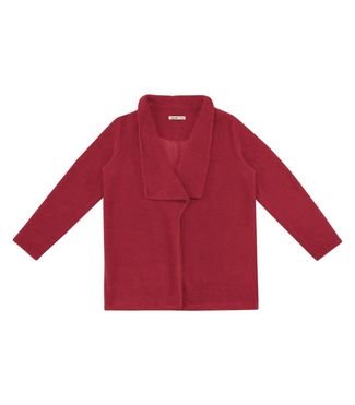 Casaco Feminino Plus Size Em Tweed Secret Glam Vermelho