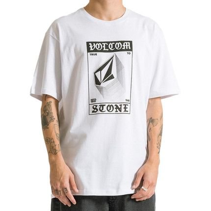 Camiseta Volcom Explicit Stone SM24 Masculina Branco - Marca Volcom