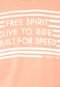 Camiseta Colcci Slim Free Spirit Coral - Marca Colcci