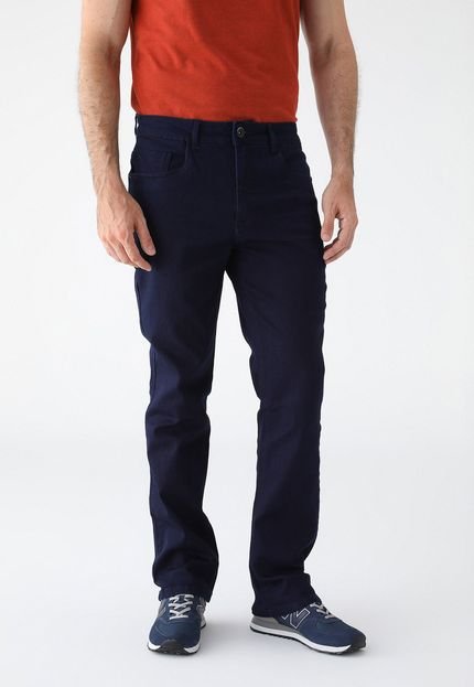 Calça Jeans Aramis Reta Acetinada Azul-Marinho - Marca Aramis