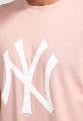 Camiseta New Era New York Yankees MLB Rosa