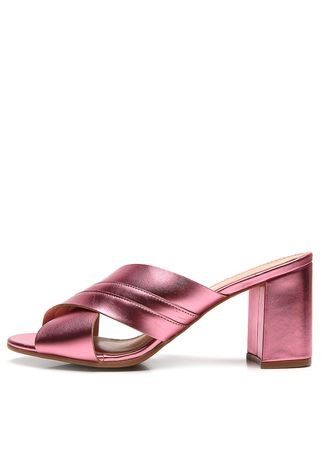 Tamanco Dafiti Shoes Tramado Rosa - Compre Agora