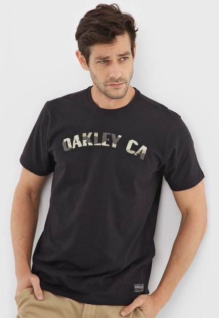 Camiseta Oakley Camo Ss Preta - Marca Oakley