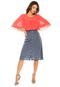 Blusa Aishty Bordada Coral - Marca Aishty