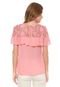Blusa For Why Renda Rosa - Marca For Why