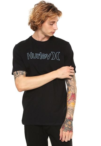 Camiseta Hurley Outline Preta - Marca Hurley