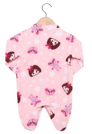 Pijama Tip Top Longo Baby Menina Rosa