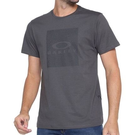 Camiseta Oakley Texture Graphic Masculina Cinza Escuro - Marca Oakley
