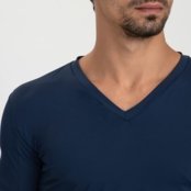 Camiseta Manga Curta Docthos Slim Undershirt Camiseta Manga Curta Docthos Slim Undershirt 007 Marinho P - Marca Docthos