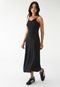 Vestido Cotton On Midi Liso Preto - Marca Cotton On