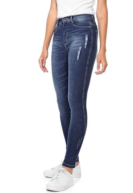 Calça Jeans Aeropostale Skinny Estonada Azul - Marca Aeropostale