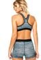 Top Nike Pro Clasic Pad Static Bra Azul - Marca Nike