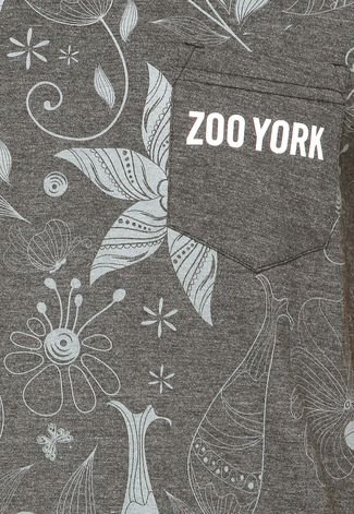 Camiseta Zoo York Raglan Garden Preta