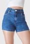 Shorts HNO Jeans Curto Liso Com Elastano Azul - Marca HNO Jeans