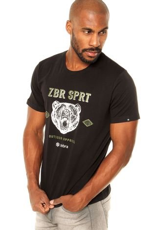 Camiseta Zebra Grizzly Preta