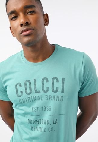 Camiseta Colcci Logo Verde