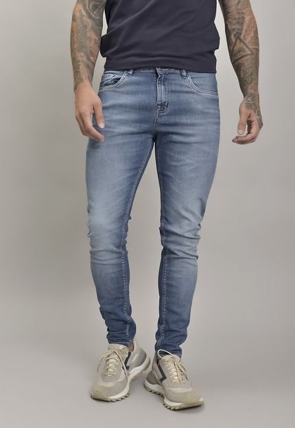 Calça Jeans Skinny Marmorizada Masculina Dialogo Jeans - Marca Dialogo Jeans