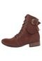 Bota Coturno FiveBlu Franjas Marrom - Marca FiveBlu