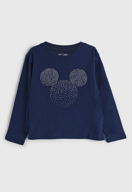 Camiseta GAP Mickey Azul-Marinho - Marca GAP