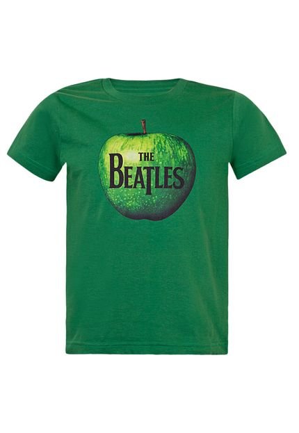 Camiseta bandUP! The Beatles - Apple Records Verde - Marca bandUP!
