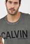 Camiseta Calvin Klein Jeans Lettering Verde - Marca Calvin Klein Jeans