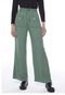 Calça Pantalona de Viscose Feminina Sob Verde Militar - Marca SOB