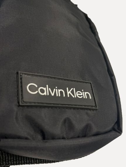 Mochila Calvin Klein Jeans Masculina Patch RE Issue Preto - Marca Calvin Klein